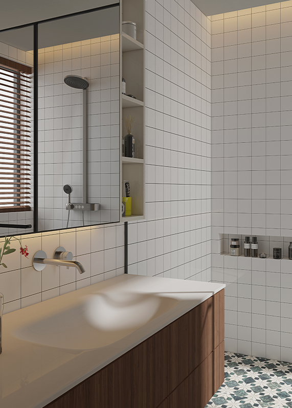 تركيب سريع، لوحة حائط من سيليكات الكالسيوم من الفئة A من Minecore Easytile مقاومة للحريق